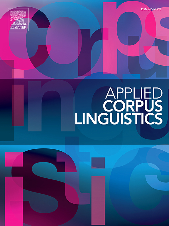 Go to journal home page - Applied Corpus Linguistics